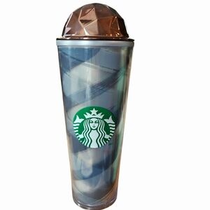 Starbucks Tumbler with Copper Colored Dome Lid 24 Oz